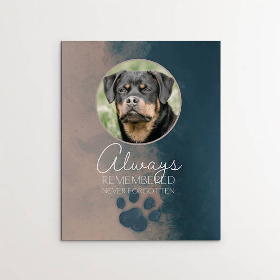 Always Remembered, Never Forgotten, Dog Memorial, Rottweiler