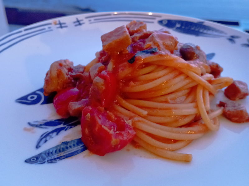 Cooking classes Giglio Campese: Course on tonnarelli with fresh fish fillets in tomato sauce