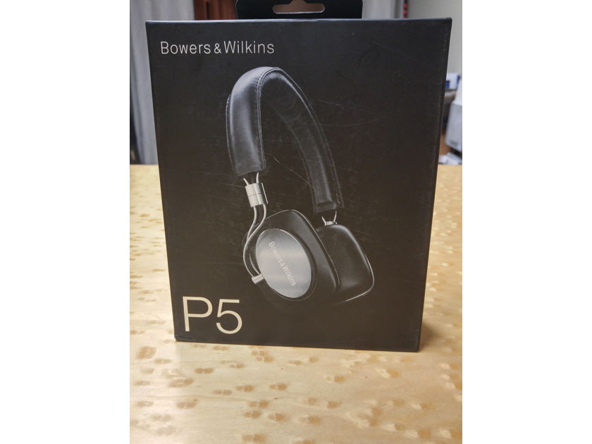 BOWERS & WILKINS P5 HEADPHONES BLACK AND SILVER "BRAND NEW IN THE BOX"