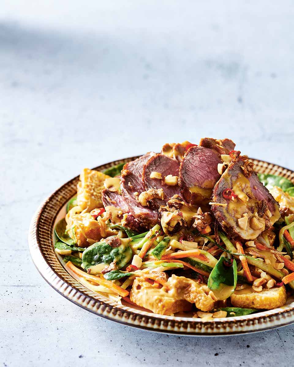 Peanut Lamb Salad Recipe by Adam Liaw | Minimax