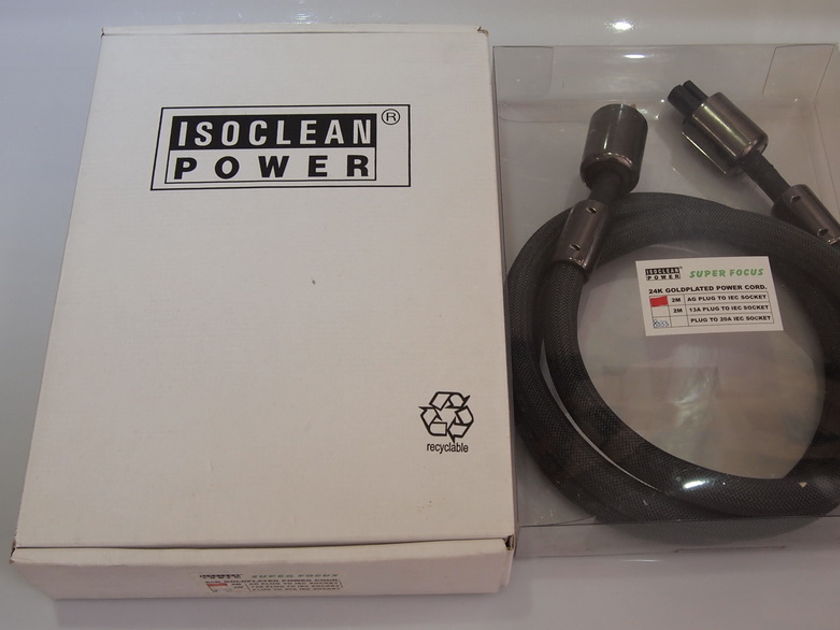 ISOCLEAN Super Focus power cord 2m with original box ( Lowest Price