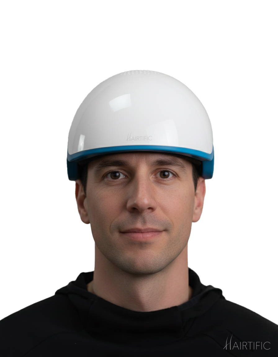 hairtific helmet, hairtific red light helmet, low level light helmet