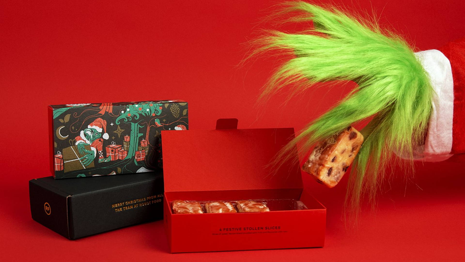 Featured image for Branding Agency Robot Food Gets Grinchy With This Holiday Treat