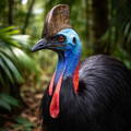 cassowary-in-rain-forest