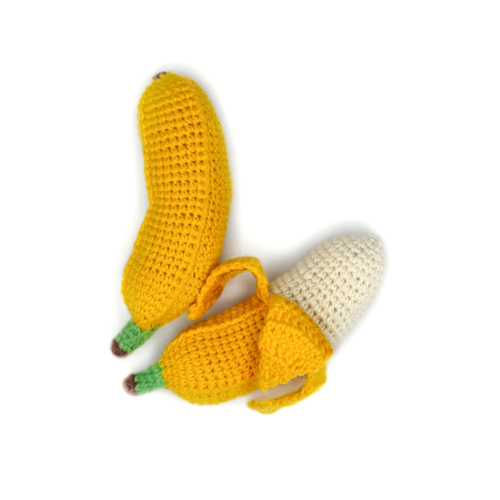 BABY BANANA crochet pattern PDF - Crochet Food Pattern No Sew Crochet Play Food Pattern Montessori Toy Fruit Pattern Amigurumi Crochet Food