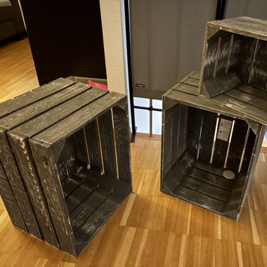 Caisse en bois deco