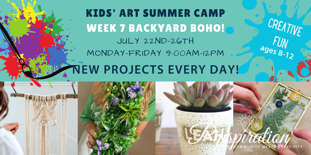 Art Camp Week 7 Backyard Boho promotional image