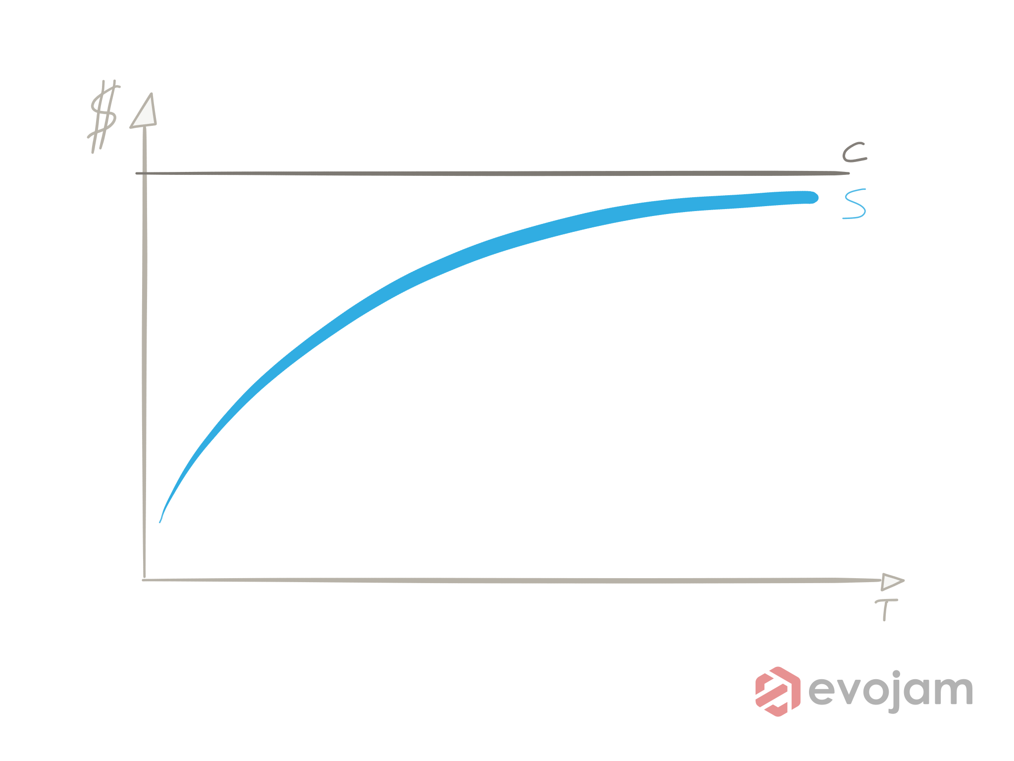 Idealised Developer Salary Curve