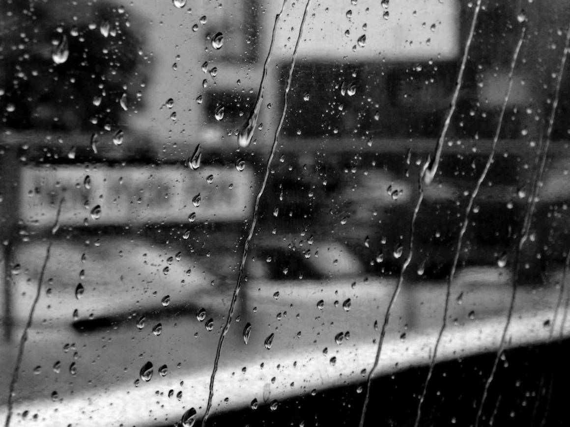 Rain on window