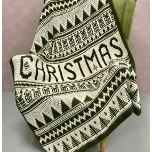 Christmas Blanket Overlay Crochet