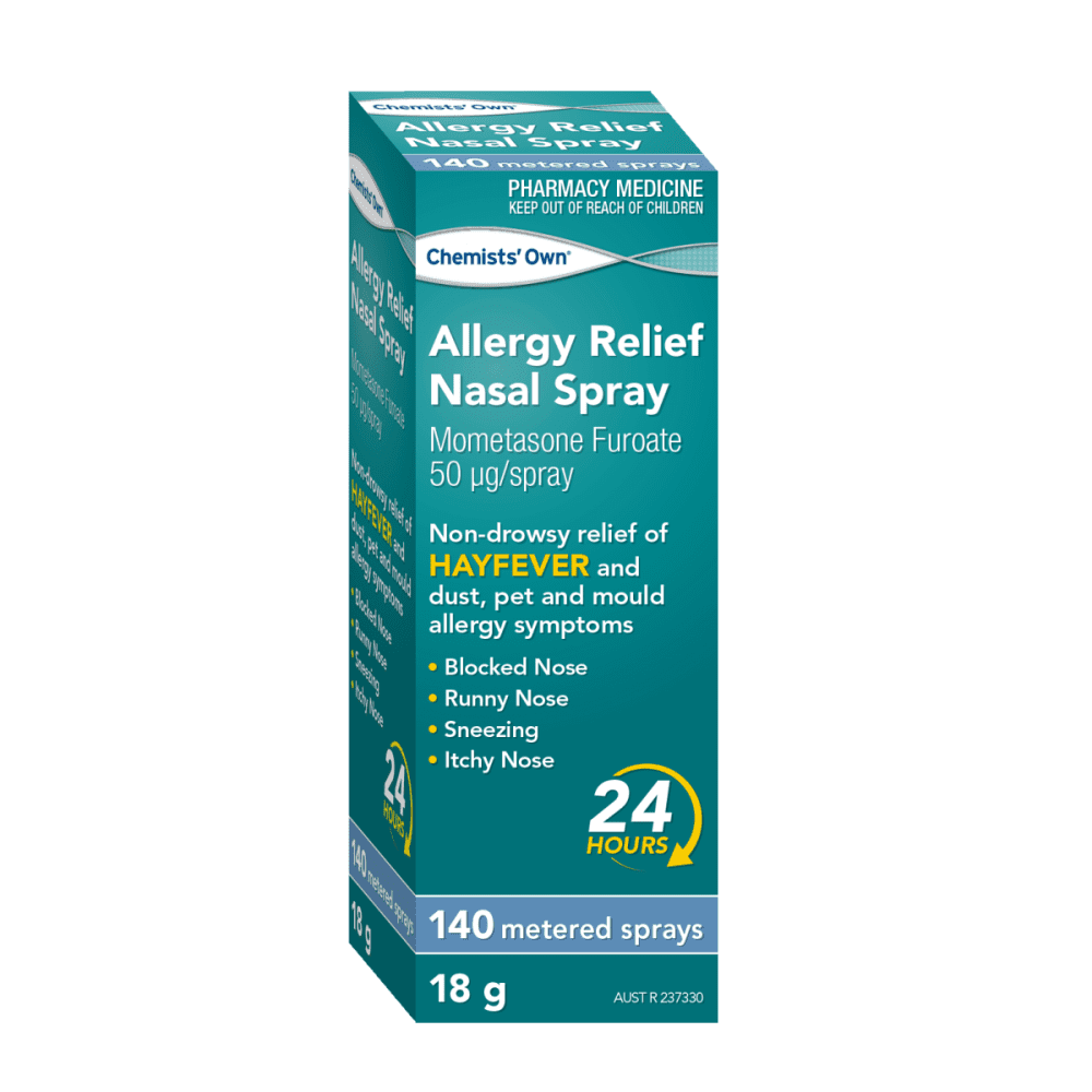 Co Allergy Relief Nasal Spray 140 Doses 50 Mcg Hayfever Blocked Runny Itchy Nose