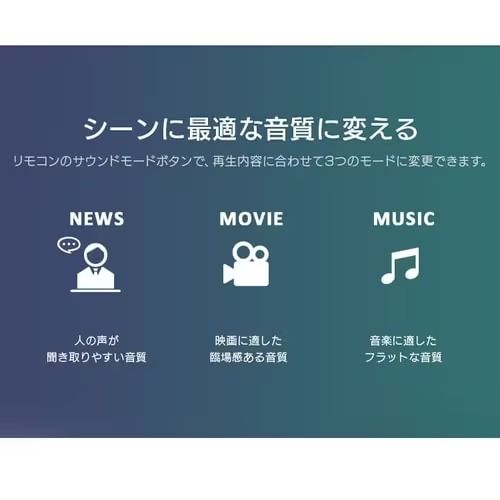 シーンに最適な音質に変える