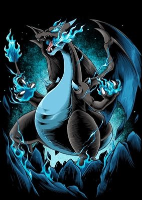 Mega Charizard X posters & art prints door Bulukumis - Printler