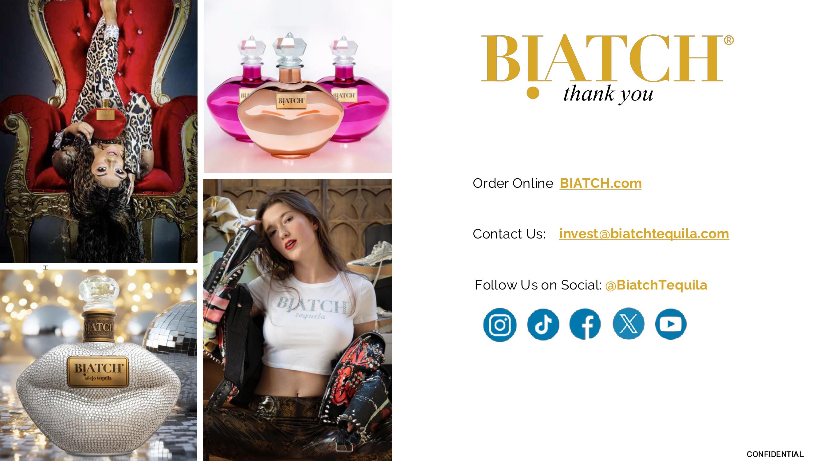 Reserve in BIATCH Tequila (Boss Babe Brands Inc) | biatch Startup ...