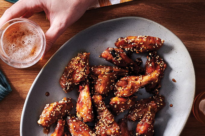 Honey, Lemon and Sesame Chicken Wings