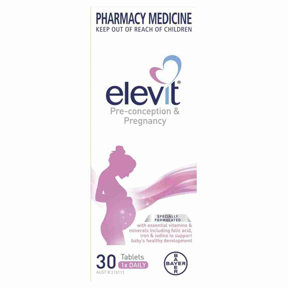 Elevit Pre-Conception And Pregnancy Multivitamin Tablets 30 Pack (30 Days)