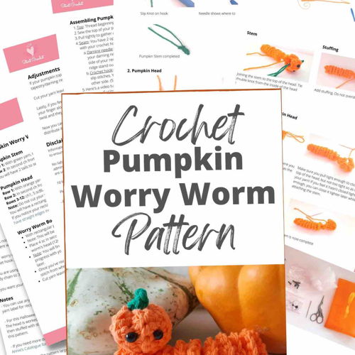 Pompoen Zorgen Worm Haakpatroon