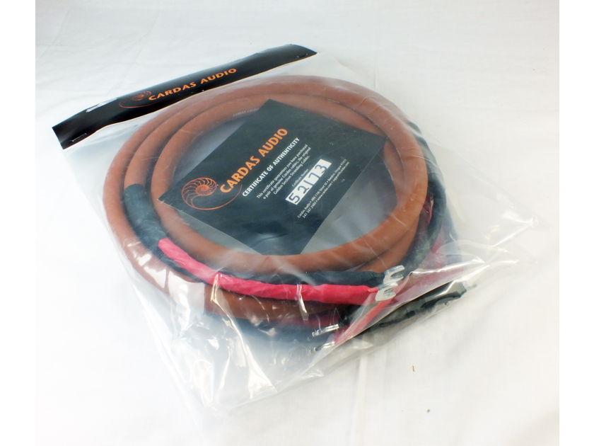 CARDAS AUDIO Cross “legacy”  Speaker Cable; Certificate of Authenticity: (2.5M Pair - Spade); New-in-Box/Bag; 50% Off Retail