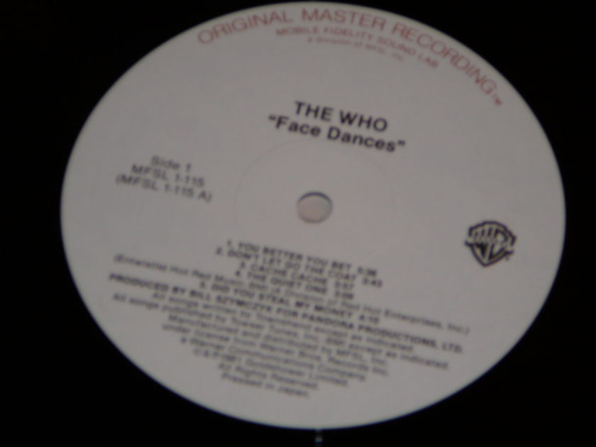 (LP) The Who Face Dances (MFSL)