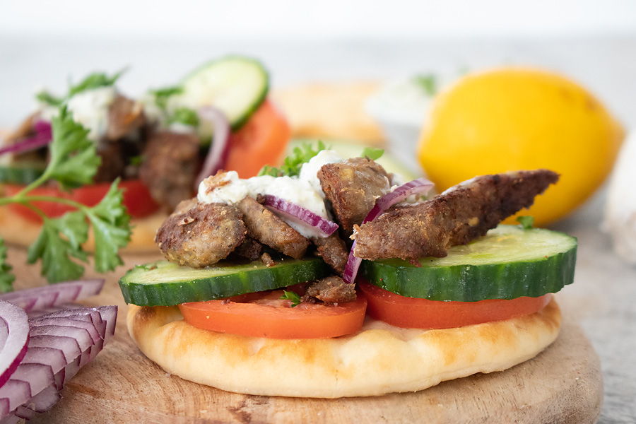 keto gyro with tzatziki