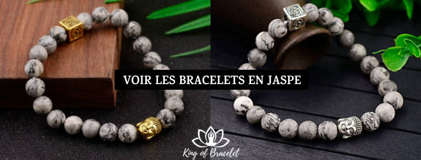 Bracelet Jaspe Gris - King of Bracelet