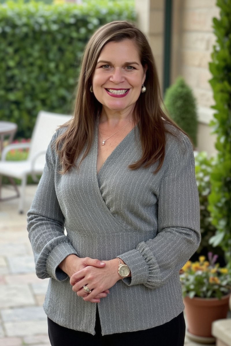Photo generated by Secta Labs in style of Outdoor Patio Portraits