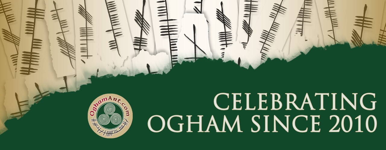 The Ogham Alphabet in Unique Presentations