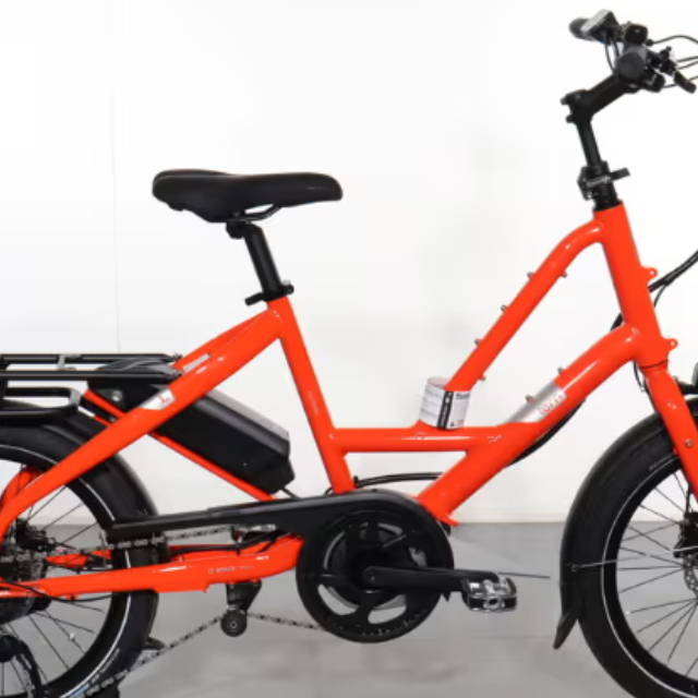 a Tern Quick Haul electric cargo bike