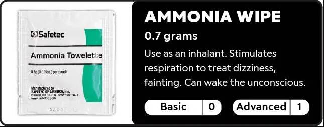 Ammonia Wipe