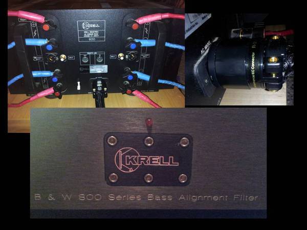 Krell FPB600 (20amp design) + KRELL B&W 800 Series Bass Alignment Filter