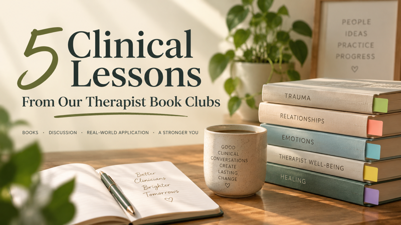 FREE: 5 Clinical Lessons From Our Therapist Book Clubs