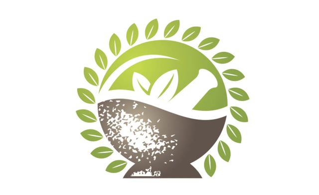 Green and brown Harvest Cup logo with a leaf wreath and abstract plant motifs surrounding a cup.