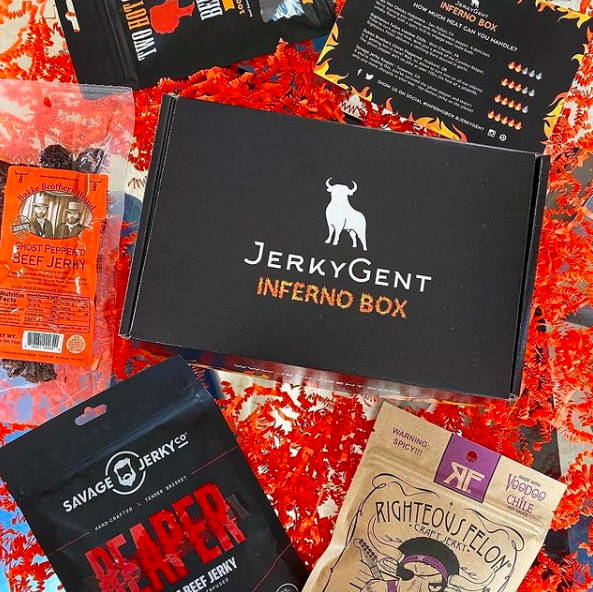 Inferno Hot and Spicy Beef Jerky Subscription Box