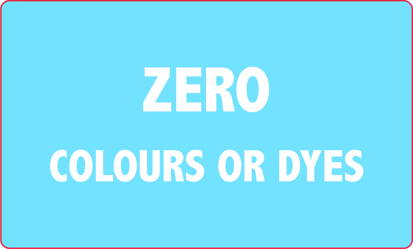 zero colours or dyes graphic