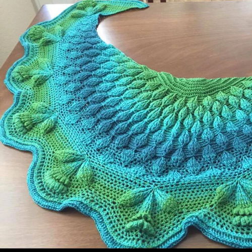 Embossed Mystery Shawl