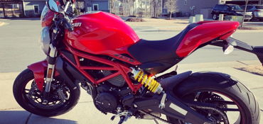 2020 DUCATI MONSTER 797 motorcycle for rent near Holly Springs, NC