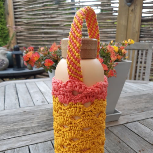 Kleurrijk flessentasje