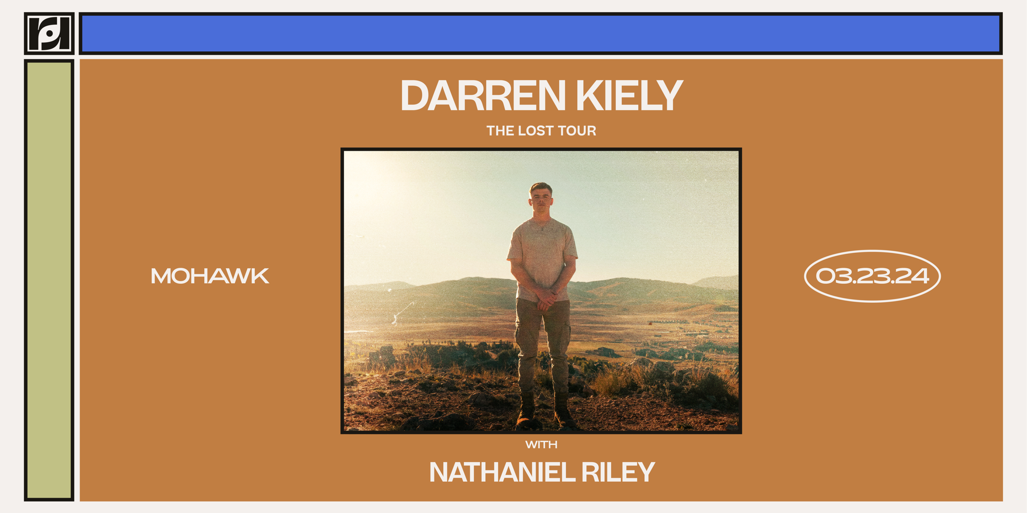 Resound Presents: Darren Kiely w/ Nathaniel Riley at Mohawk promotional image