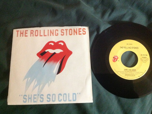 Rolling Stones - She's So Cold 45 With Sleeve