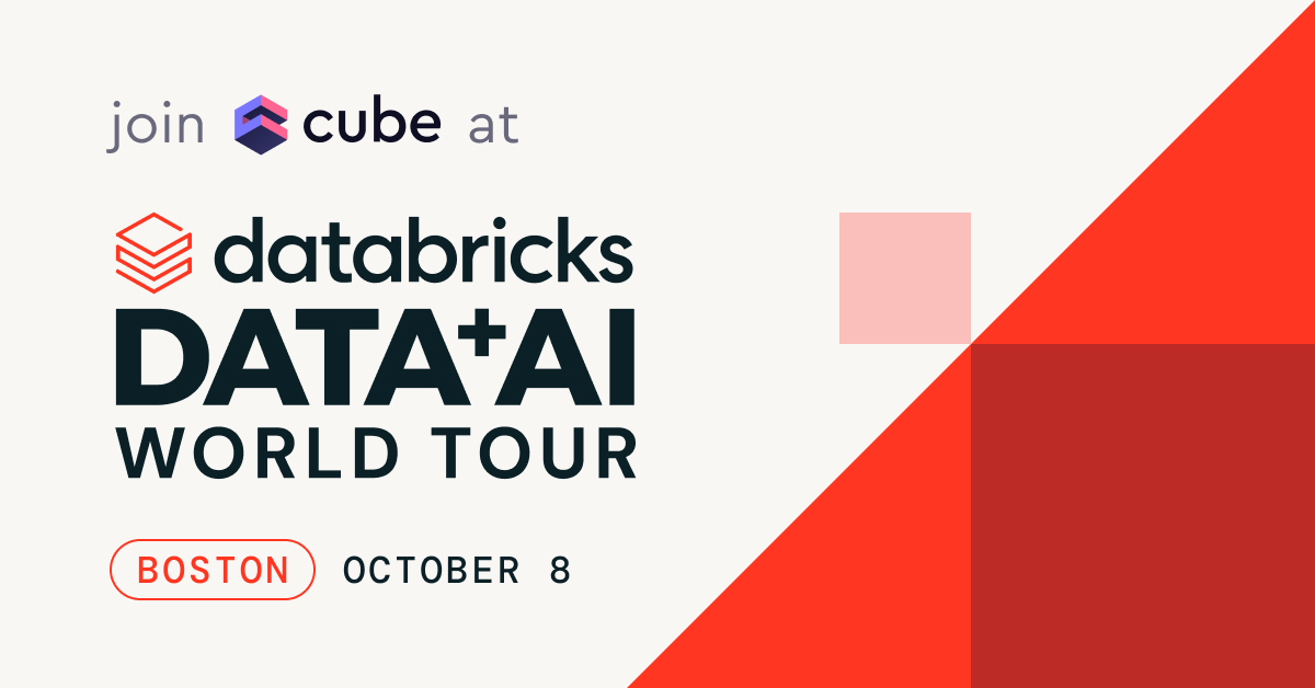 Join Cube at Databricks Data + AI World Tour Boston