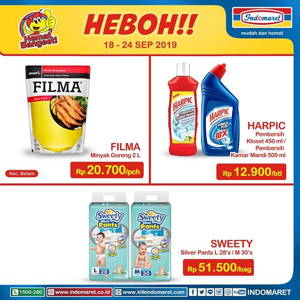 Indomaret: PROMO HEBOH!! 18 September 2019 – 24 September 2019 sampai 09/24/2019