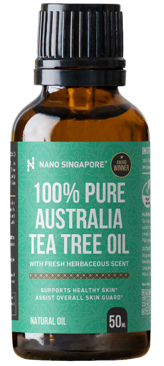 bottle of nano singapore's best tea tree oil singapore
