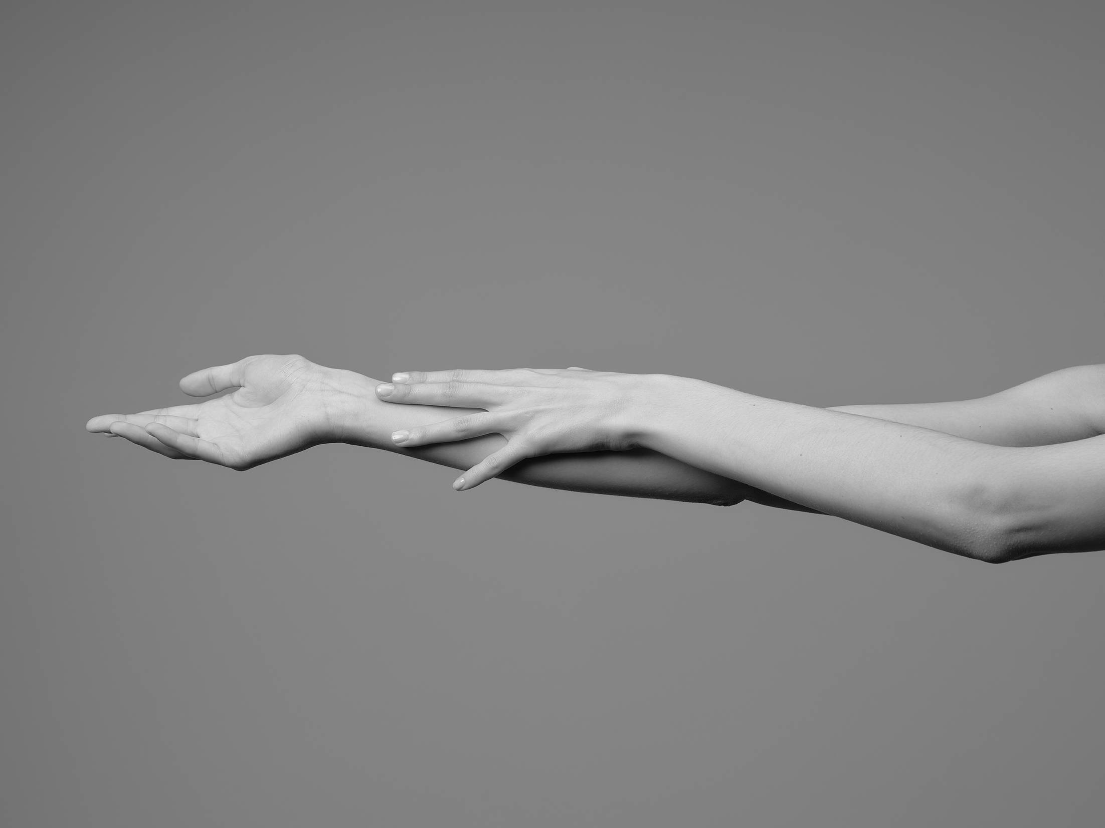 model's arm