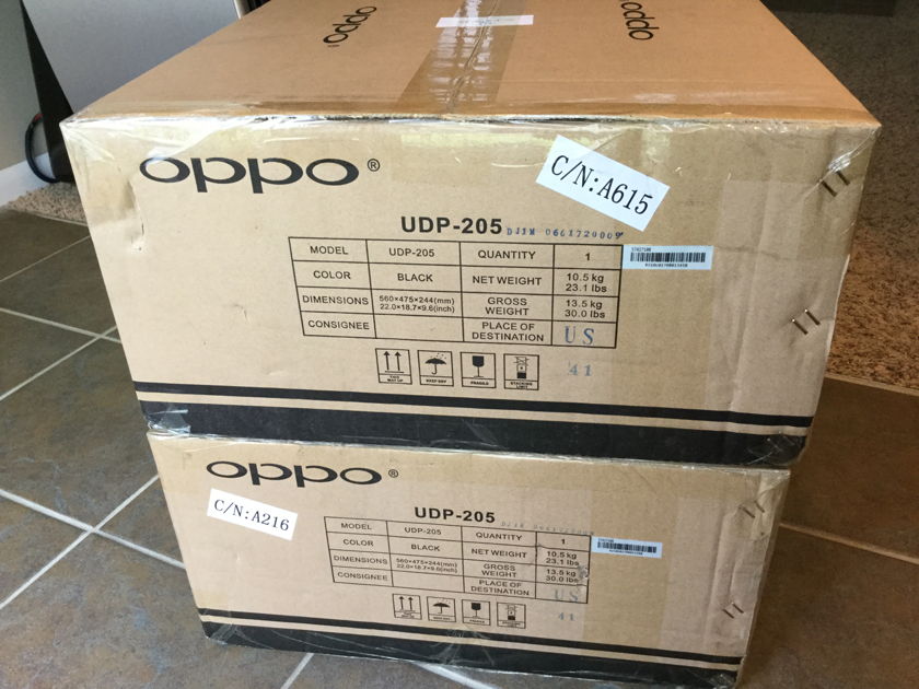 Oppo UPD-205 4K Ultra HD Blu-ray Disk Player New!