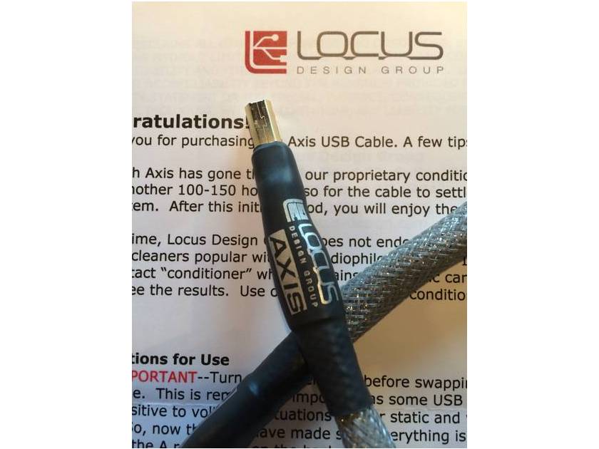 Locus Design Group  Axis 1 Meter USB cable Very Rare w/Certificate $250