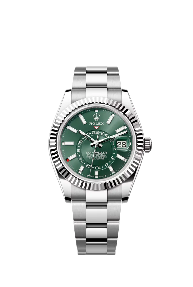 336934 Green Dial Oyster Bracelet Full set 2025 1 link short , image 1