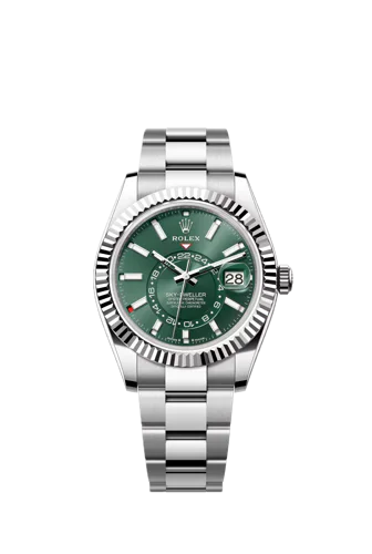 Rolex Sky-Dweller 336934 Green Dial Oyster Bracelet Full set 2025 1 link short