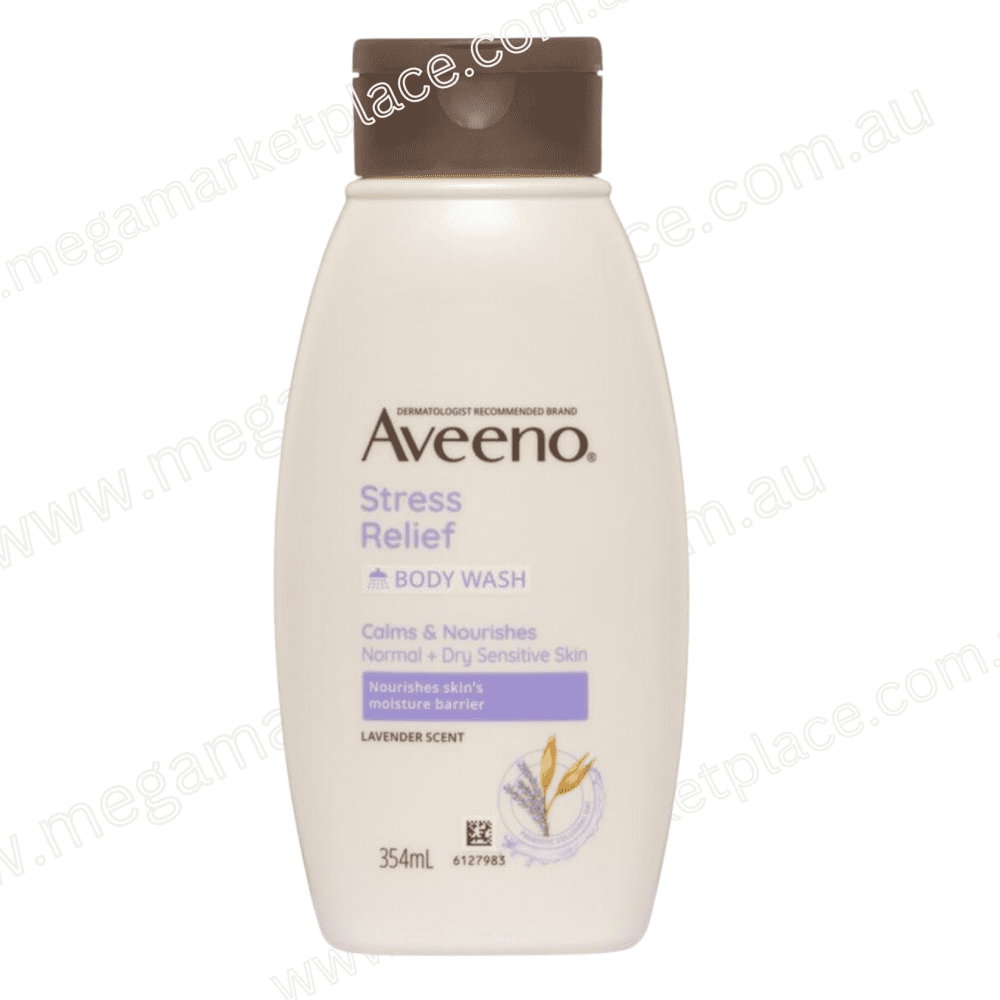 Aveeno Stress Relief Lavender Scented Body Wash 354Ml