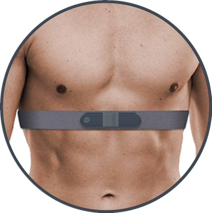 EKG-Monitor mit Brustgurt tragen