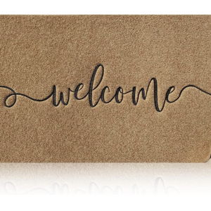 36"x24" Welcome Mat, Farmhouse Brown